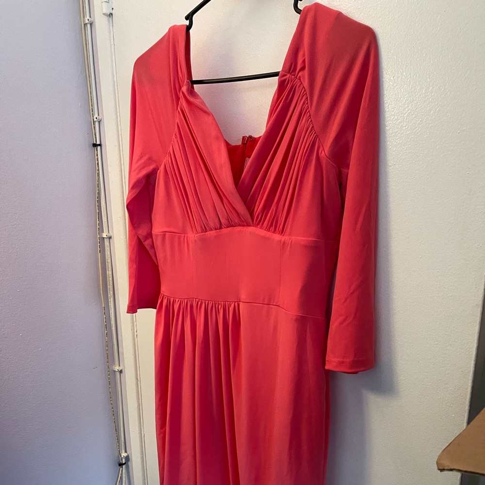 Peach starlet wiggle dress